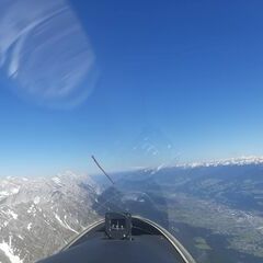 Flugwegposition um 13:12:24: Aufgenommen in der Nähe von Innsbruck, Österreich in 2533 Meter